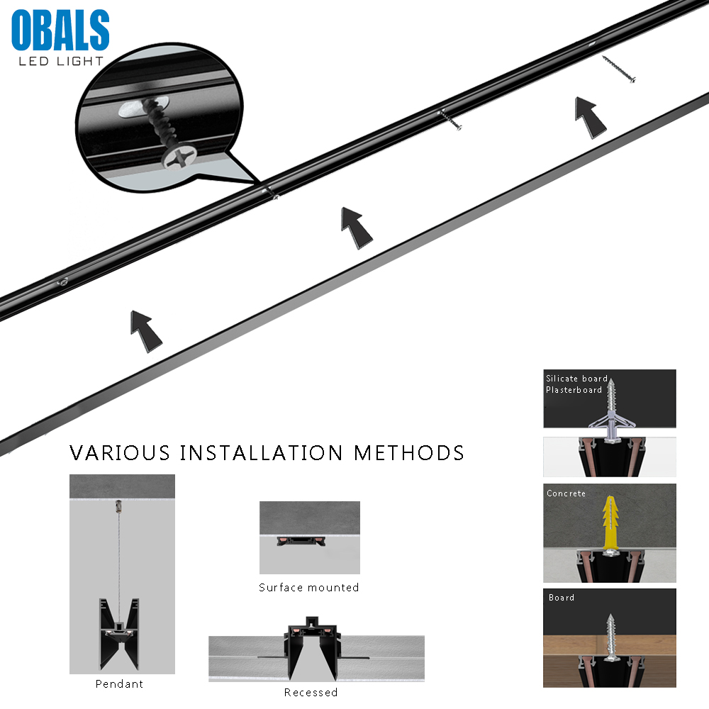 surface mount magnetic track light surface mount magnetic track light