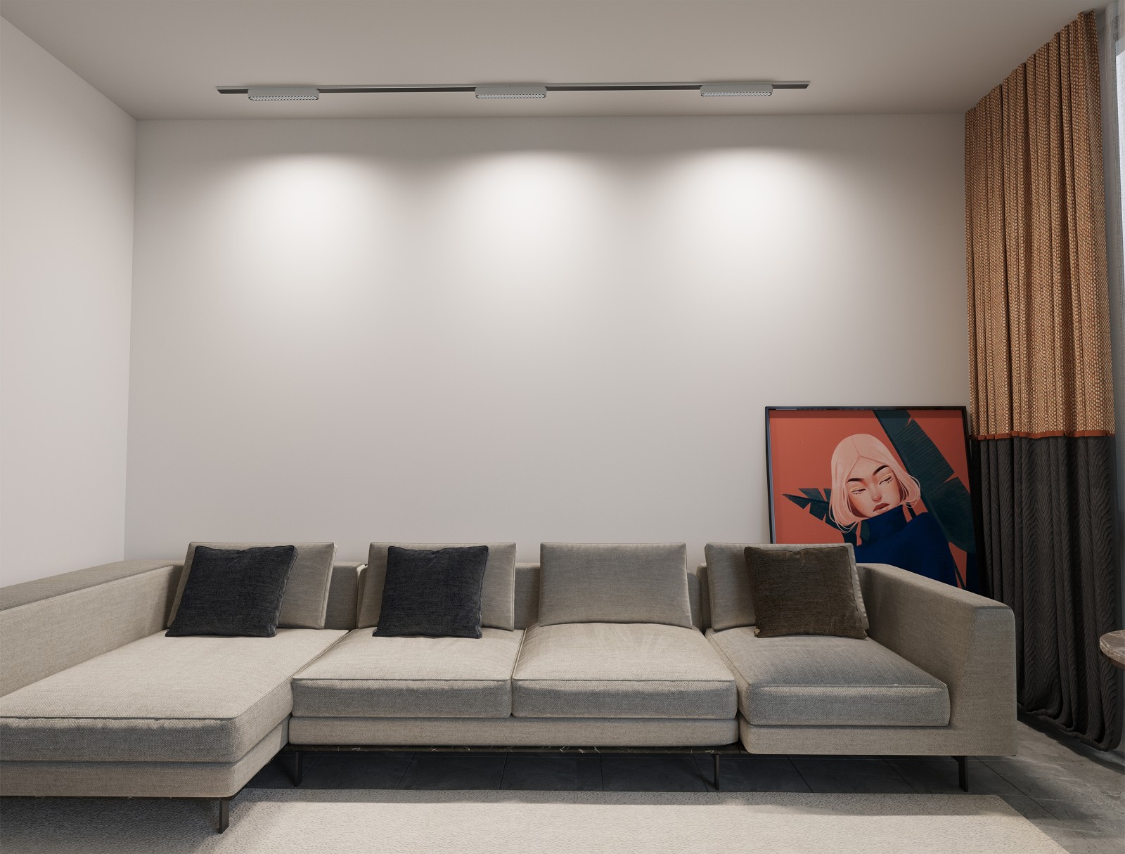 led magnetic track light