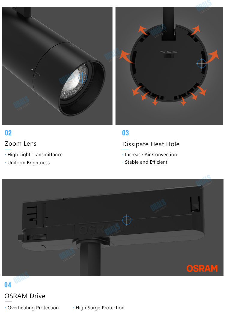 track mounted lighting