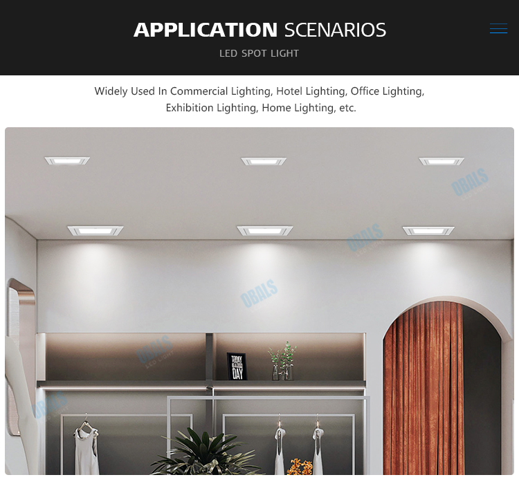 High ceiling downlight