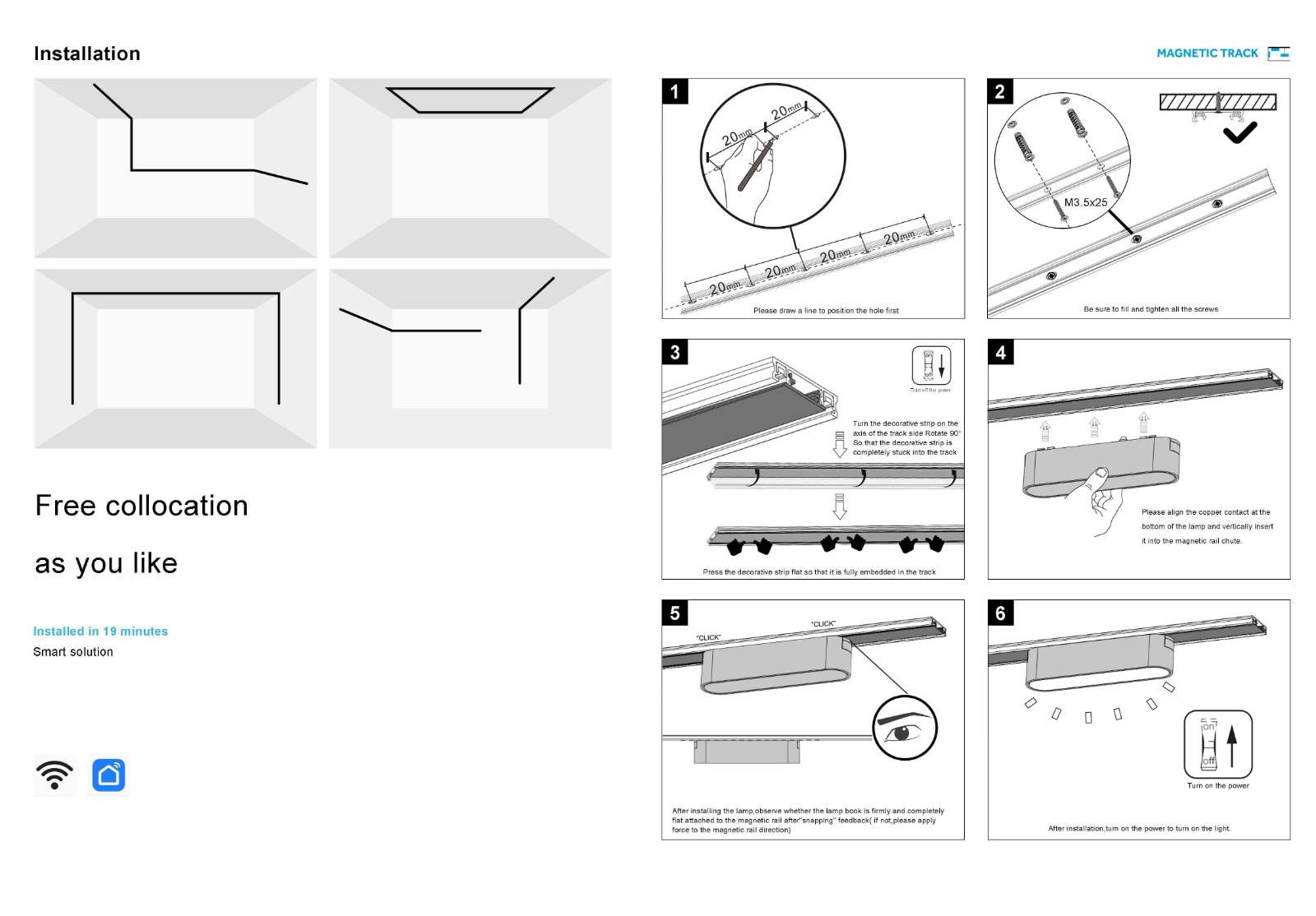 Ultra thin Magnetic Track Light Ultra thin Magnetic Track Light
