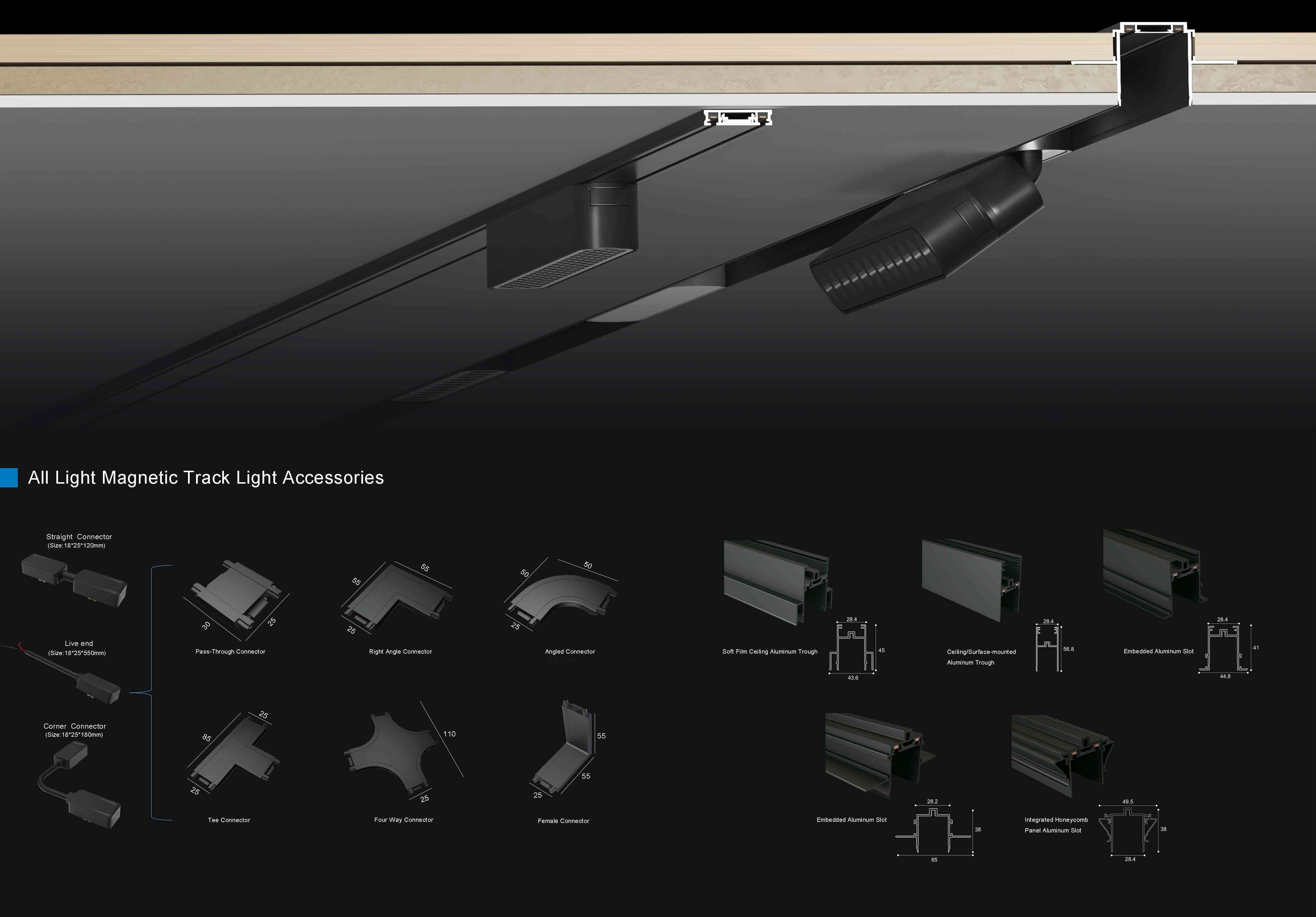 Ultra thin Magnetic Track Light Ultra thin Magnetic Track Light
