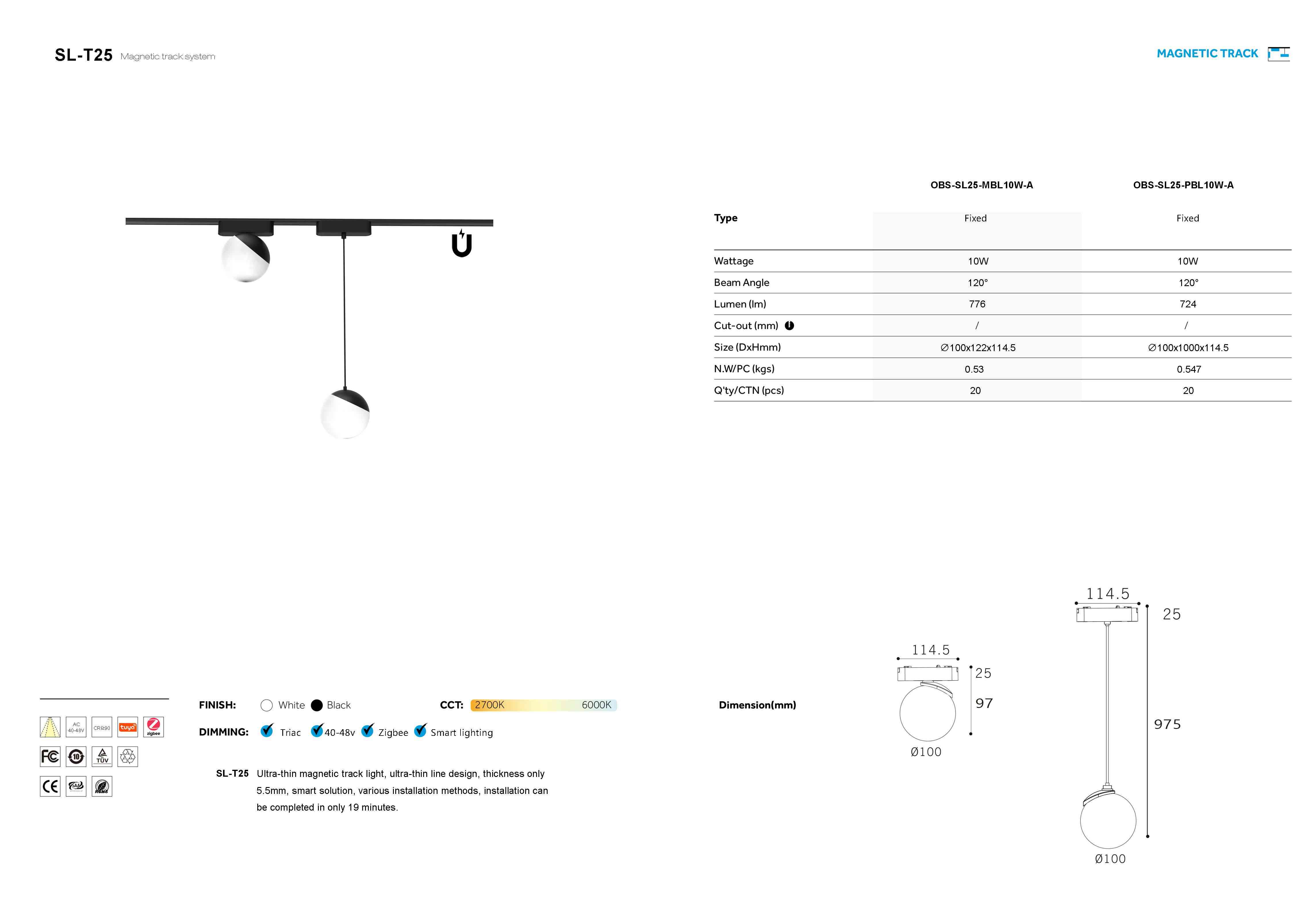 Ultra thin Magnetic Track Light Ultra thin Magnetic Track Light