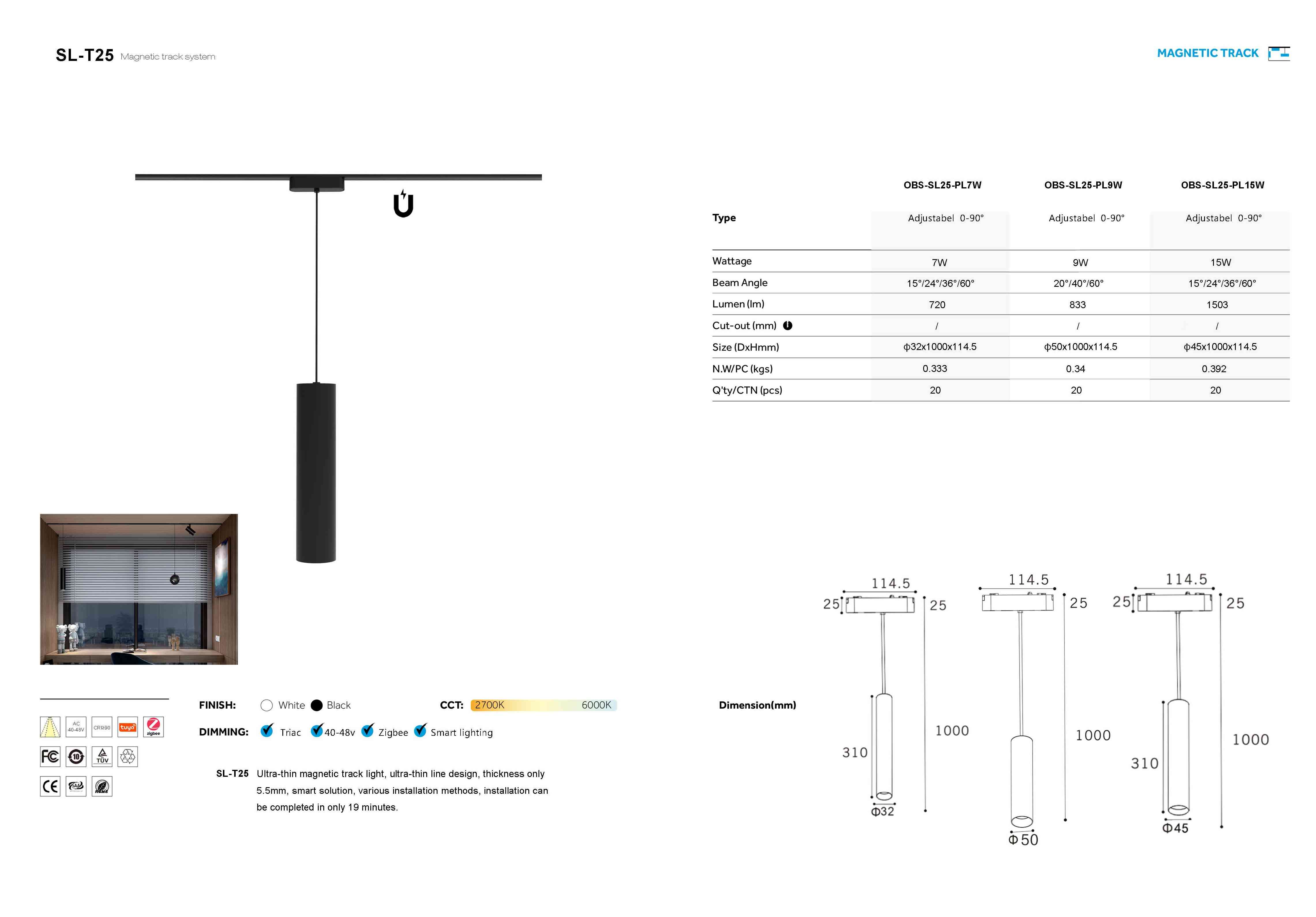 Ultra thin Magnetic Track Light Ultra thin Magnetic Track Light