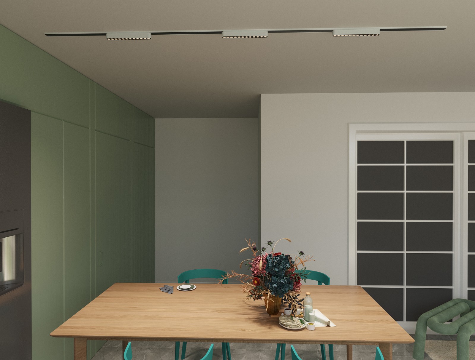 smart magnetic track light