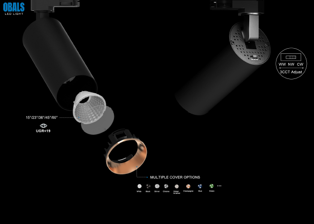 suspended track light commercial