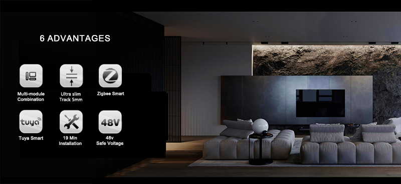 surface magnetic track light