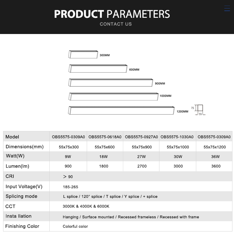 dimmable linear led light
