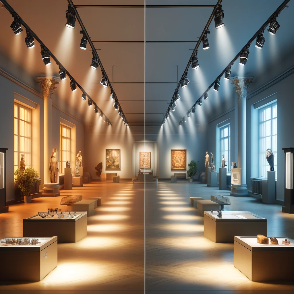 which is brighter cool or warm white